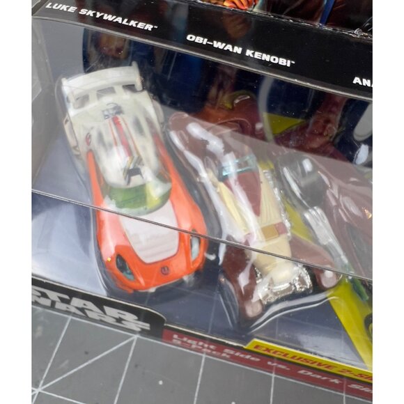 Star Wars Hot Wheels Light Side Vs. Dark Side 5-Pack 2-Sided Vehicle Anakin Obi- - Picture 9 of 11